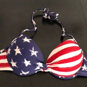 American Flag Bikini Top